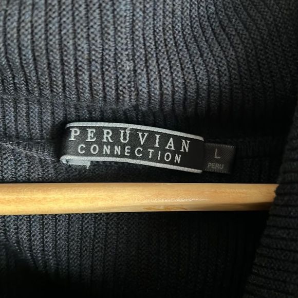 Peruvian connection ribbed turtle neck sweater dress - Picture 6 of 13